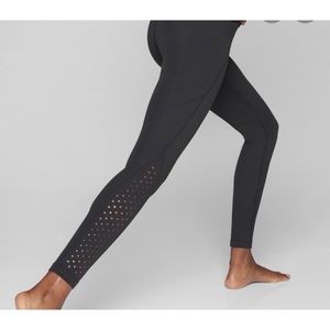 Athleta laser cut salutation tight